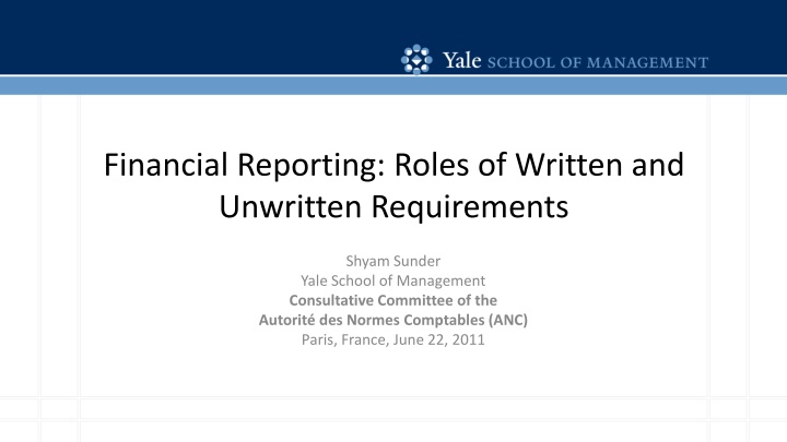 financial reporting roles of written