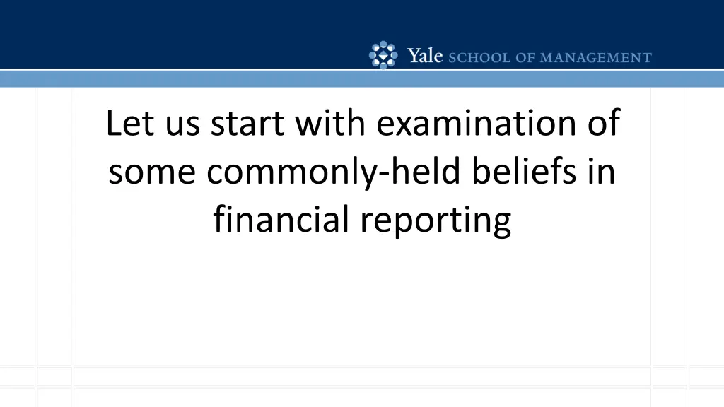 let us start with examination of some commonly