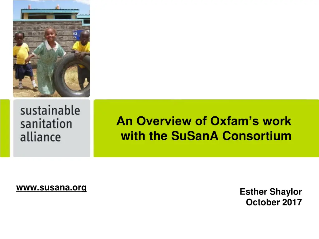 an overview of oxfam s work with the susana