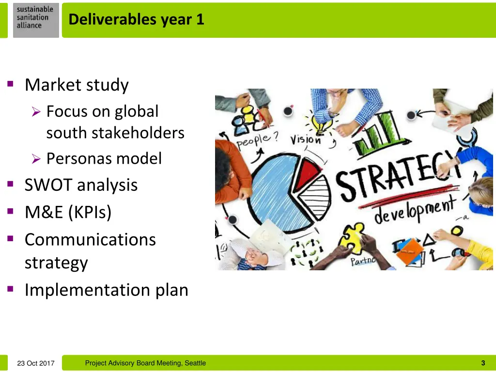 deliverables year 1