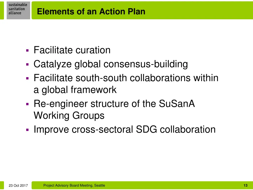 elements of an action plan