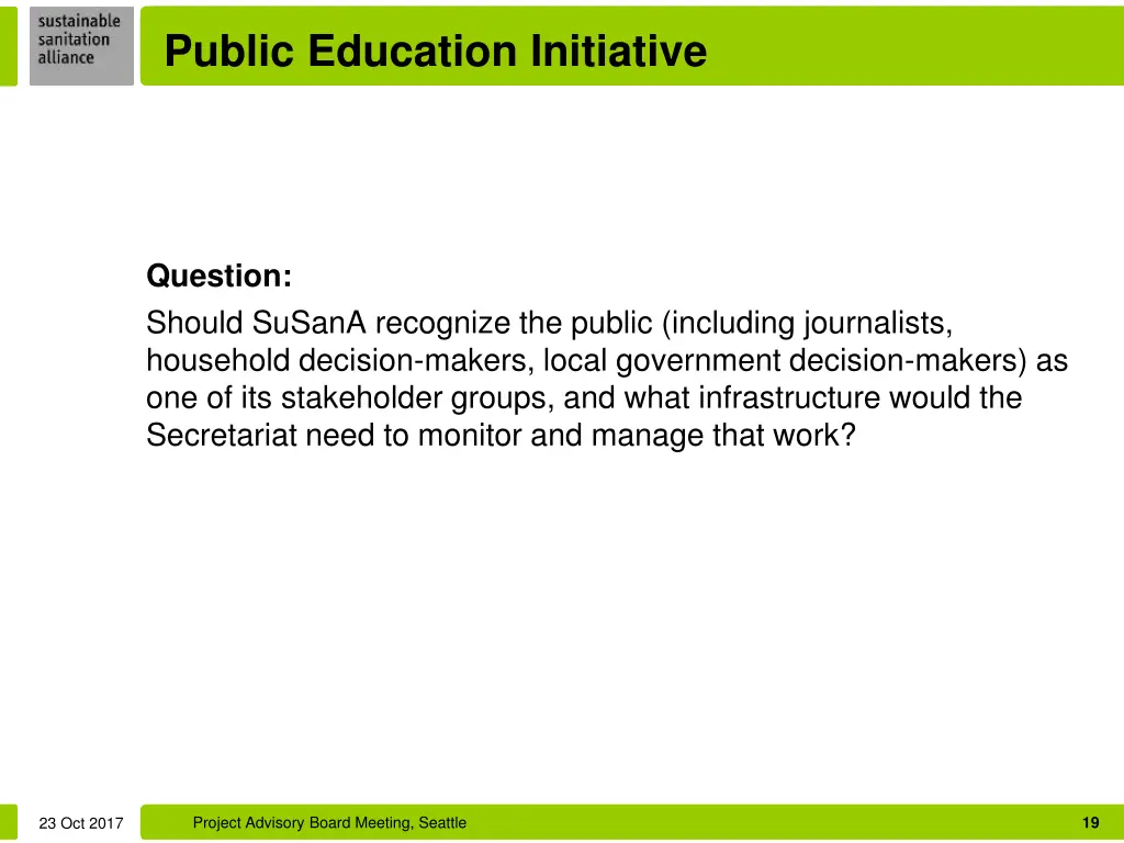 public education initiative