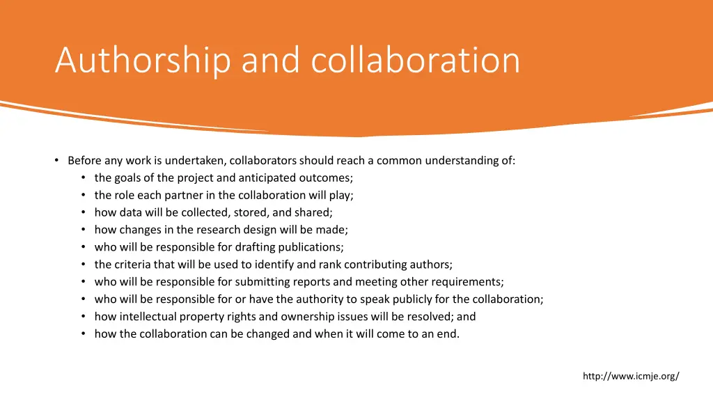 authorship and collaboration