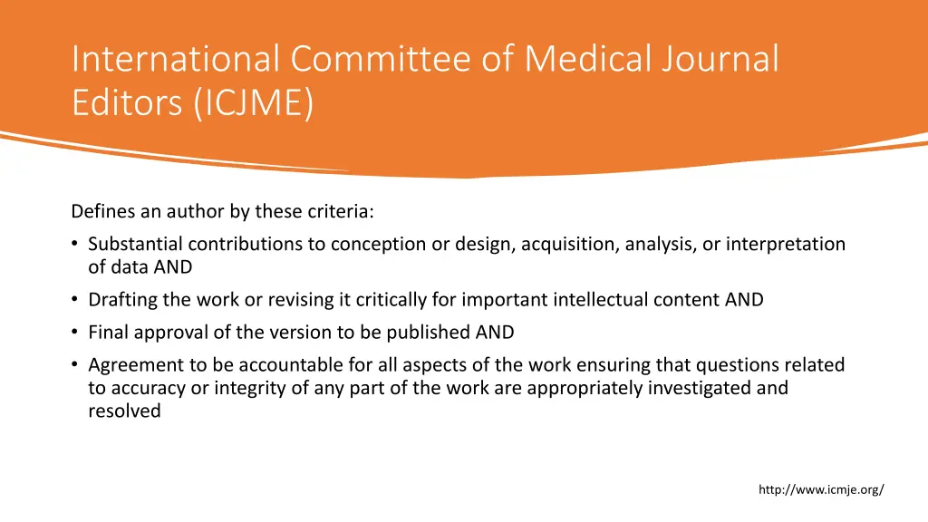 international committee of medical journal