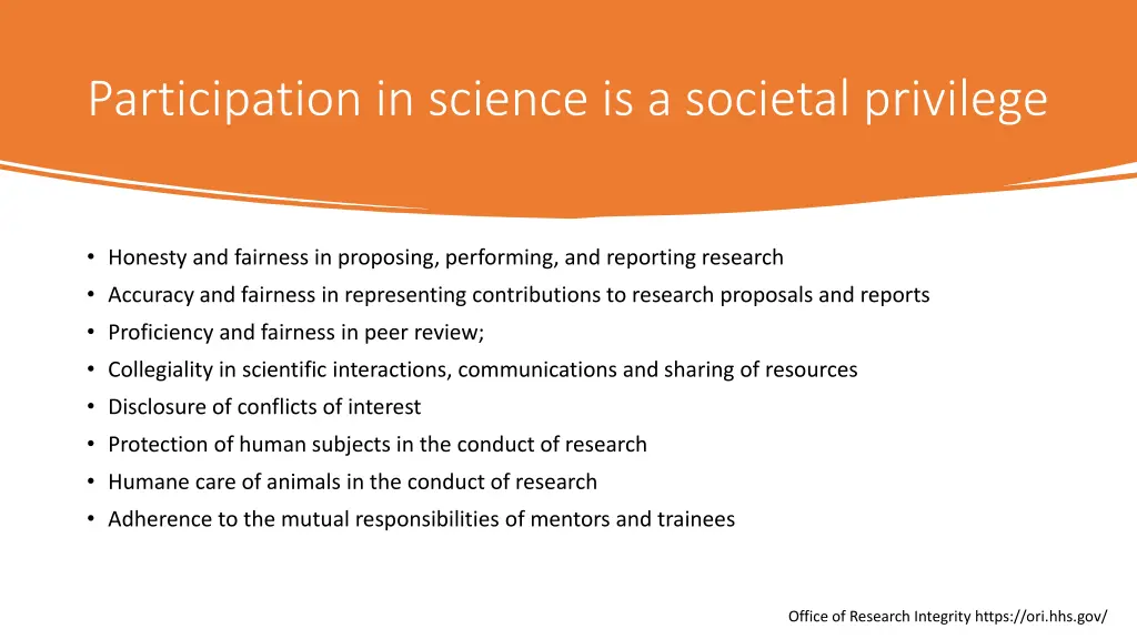 participation in science is a societal privilege