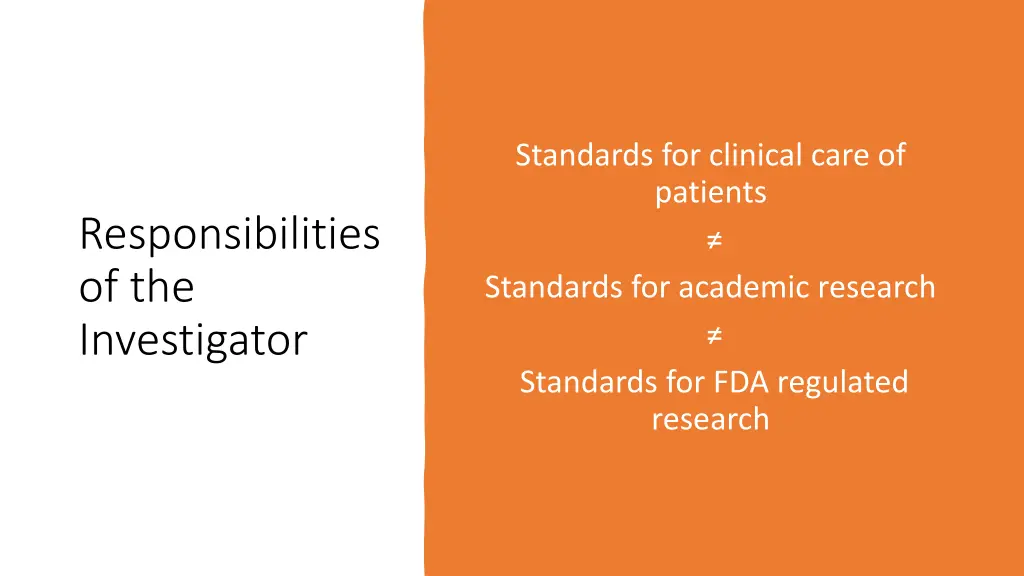 standards for clinical care of patients standards
