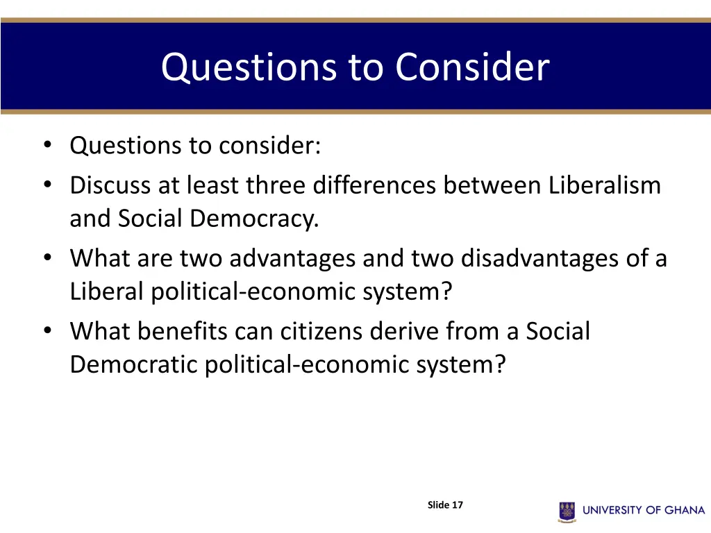 questions to consider