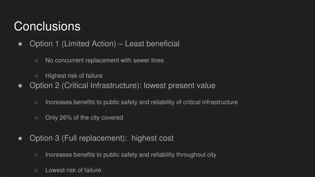 conclusions