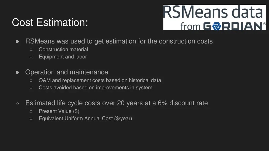 cost estimation