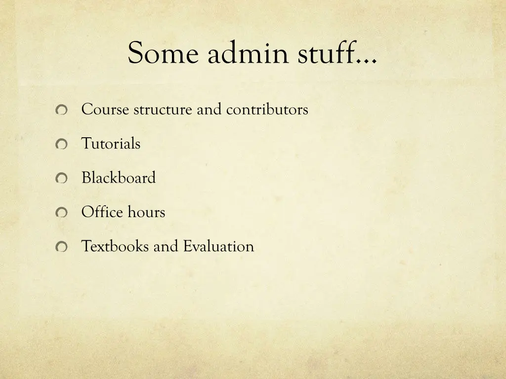 some admin stuff