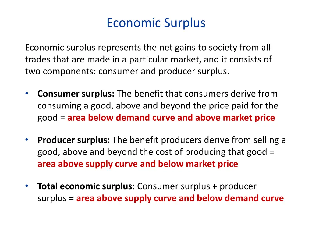 economic surplus 1