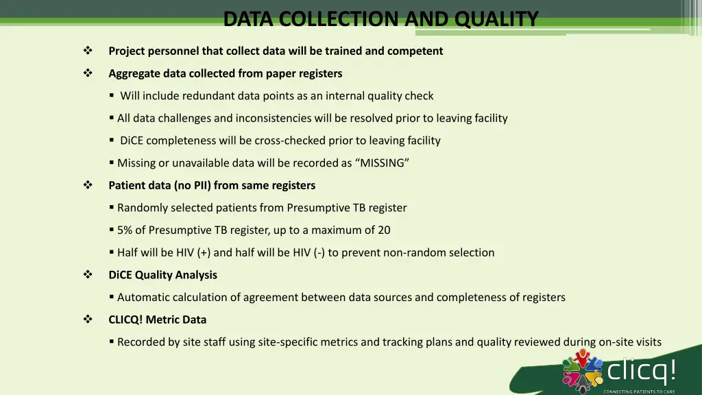 data collection and quality