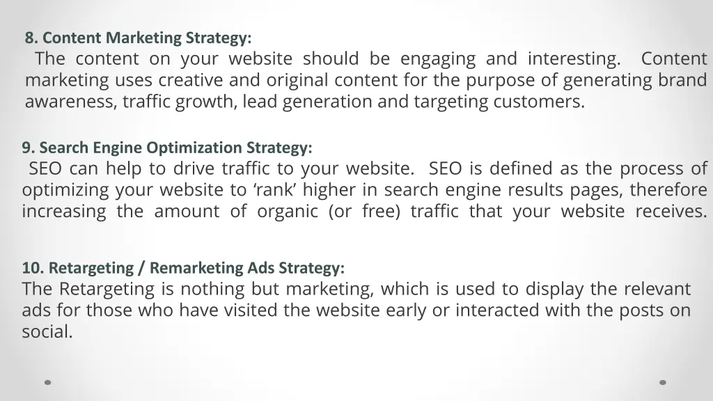 8 content marketing strategy the content on your