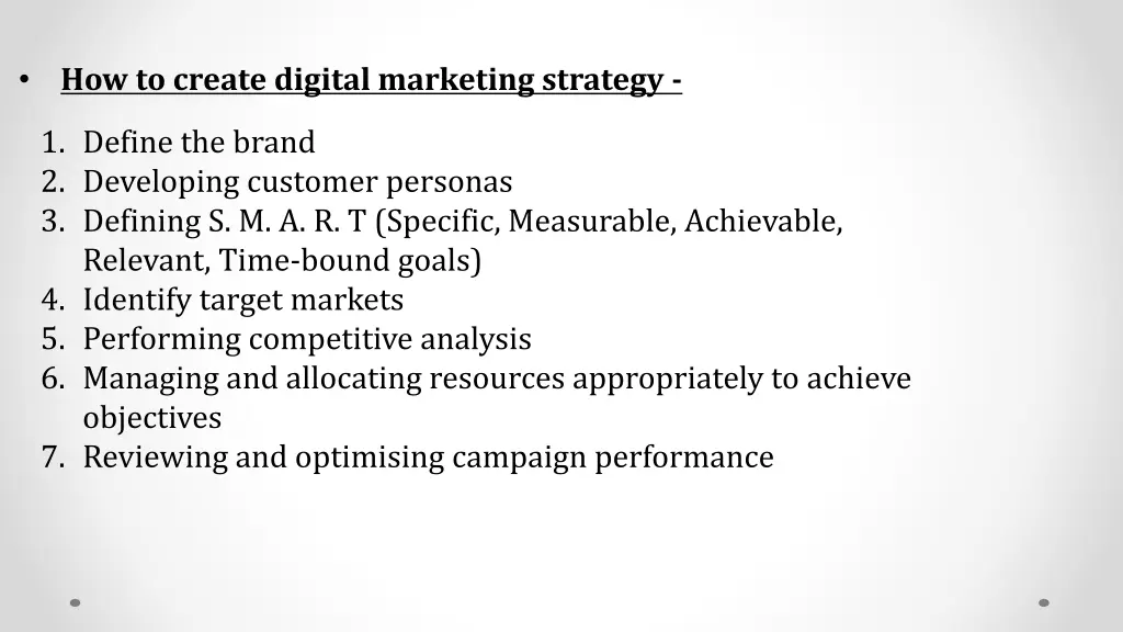 how to create digital marketing strategy