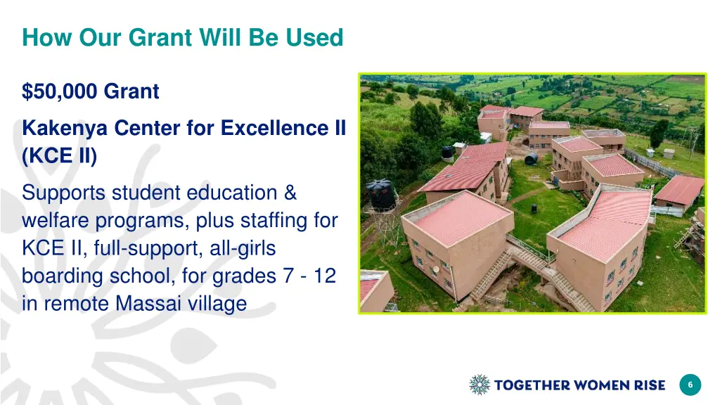how our grant will be used