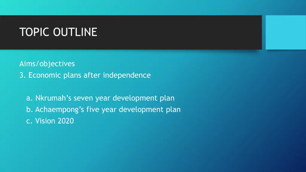 topic outline 1