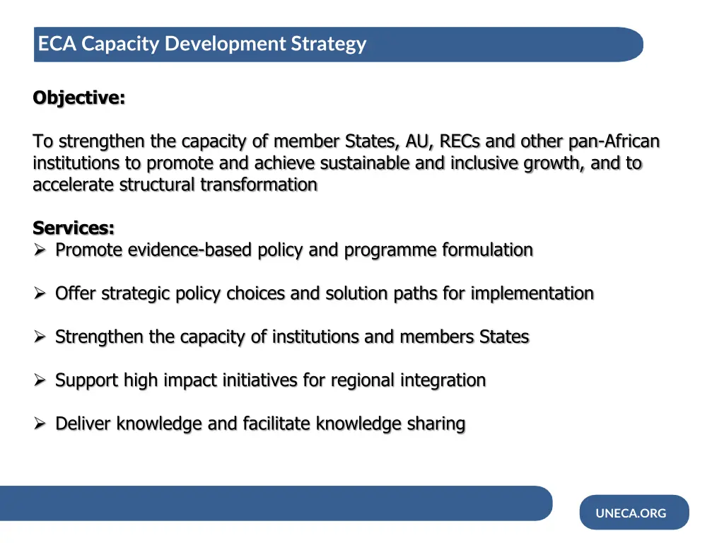eca capacity development strategy