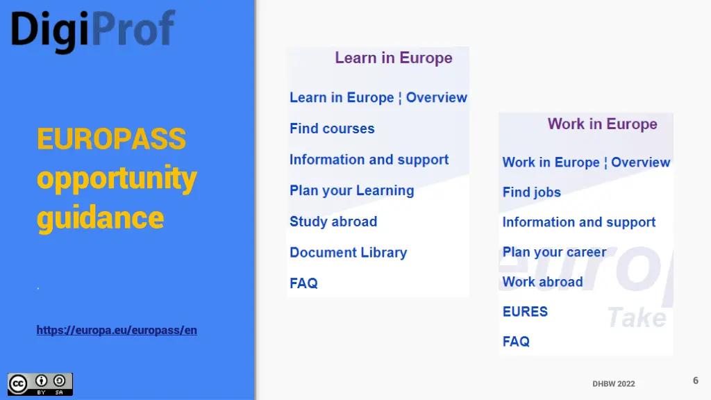 europass opportunity guidance