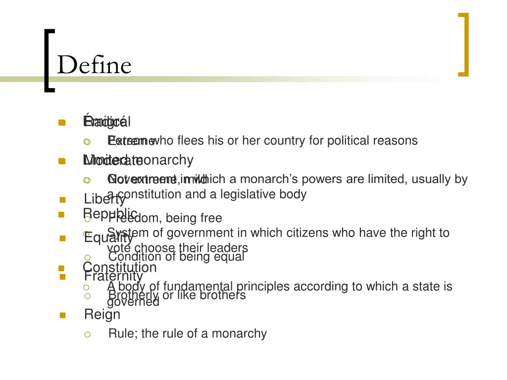 define