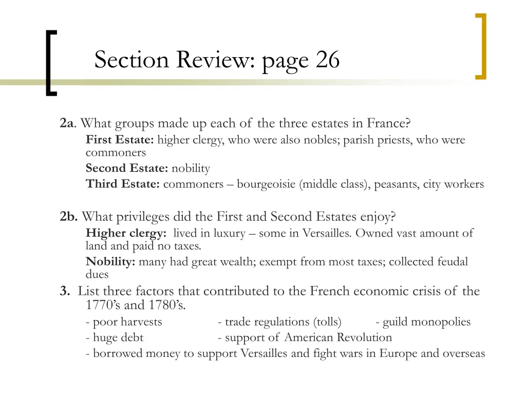 section review page 26