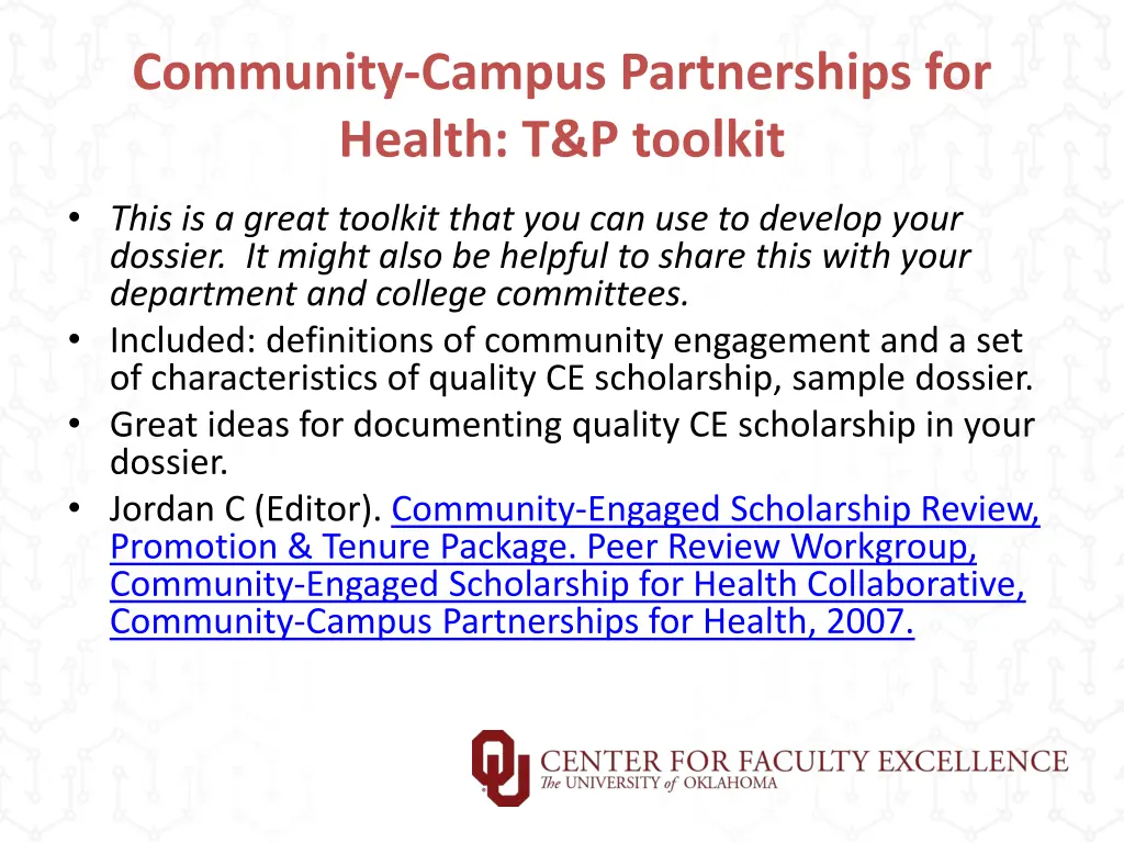 community campus partnerships for health