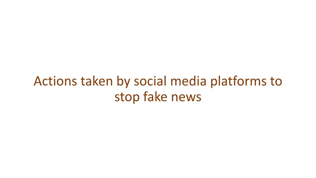 actions taken by social media platforms to stop