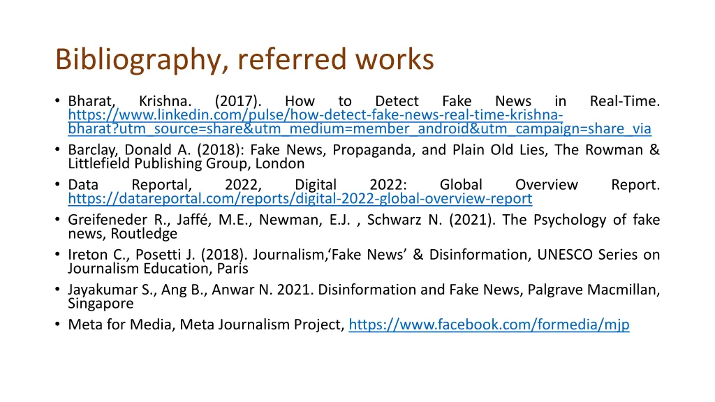 bibliography referred works