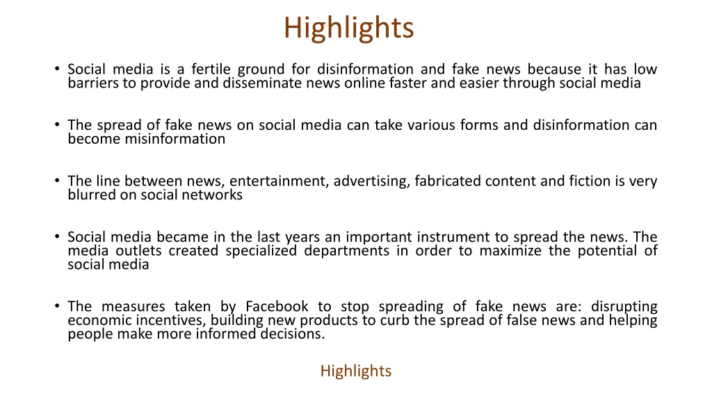 highlights