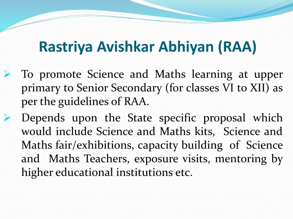 rastriya avishkar abhiyan raa