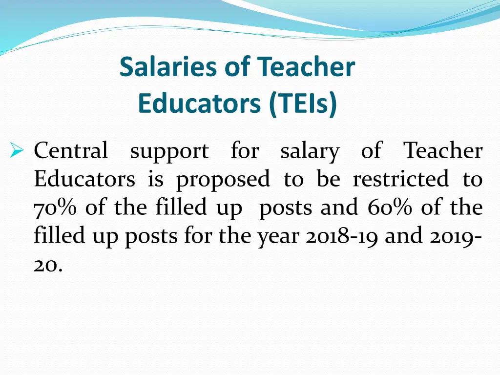 salaries of teacher educators teis