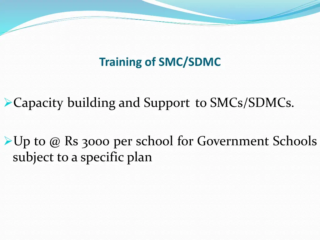 training of smc sdmc