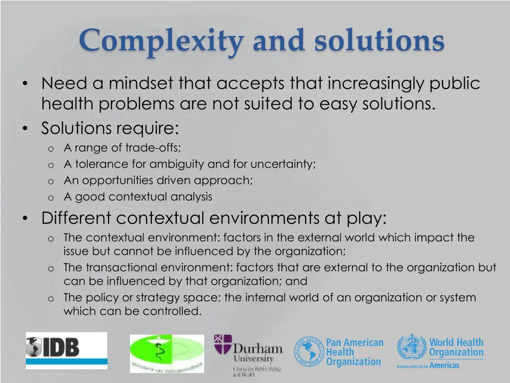complexity and solutions 1