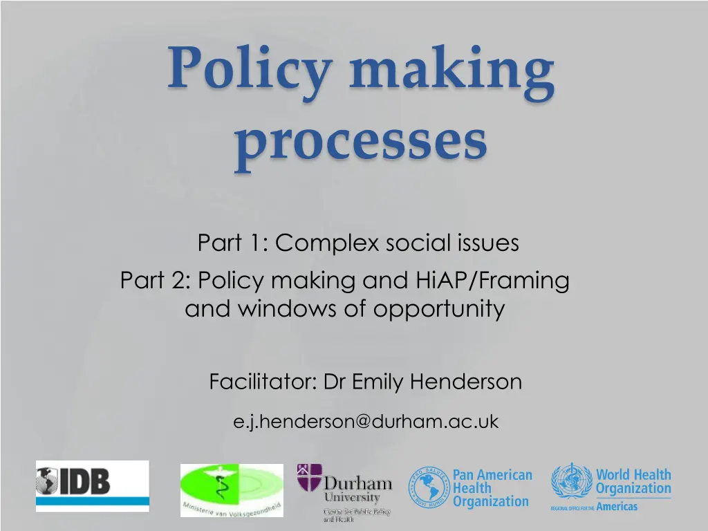 policy making processes