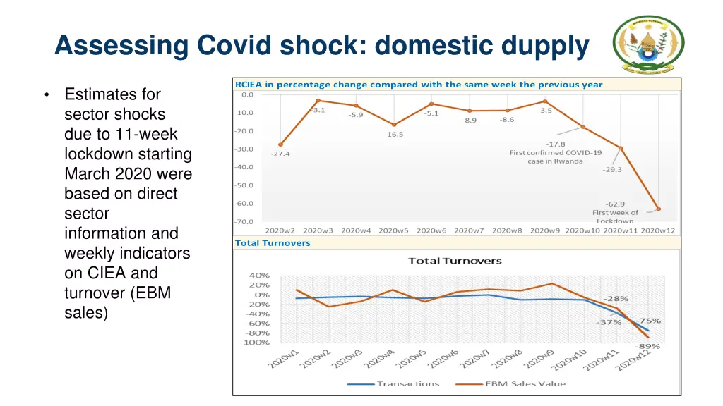assessing covid shock domestic dupply
