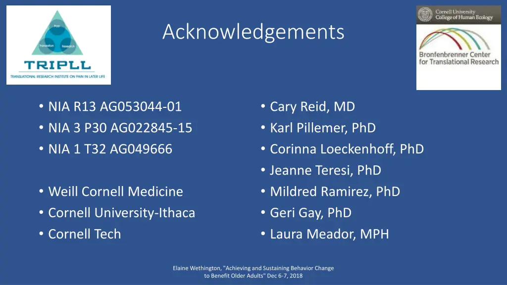 acknowledgements