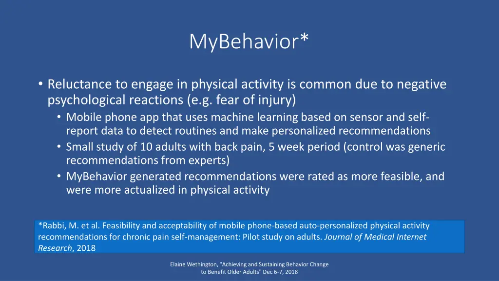mybehavior