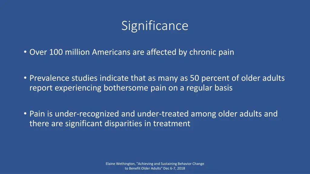 significance