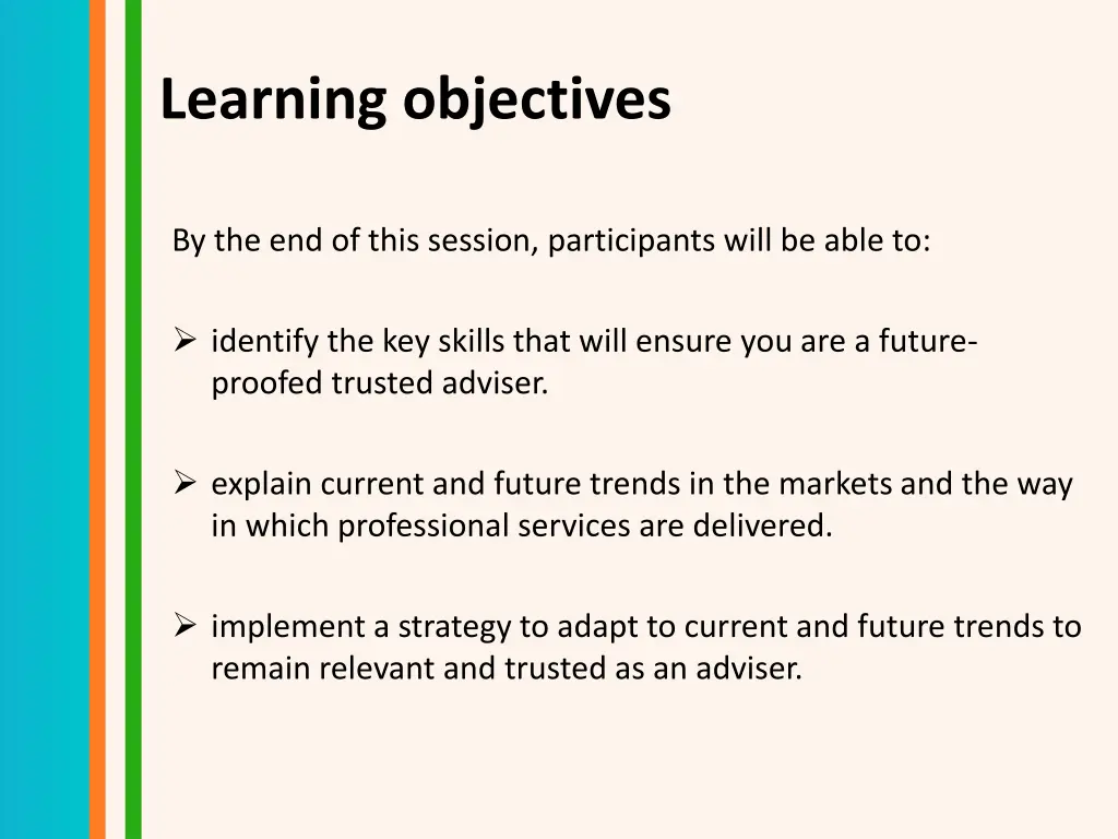 learning objectives