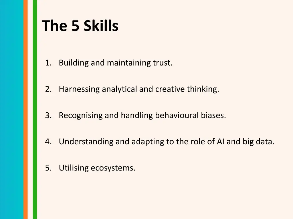 the 5 skills