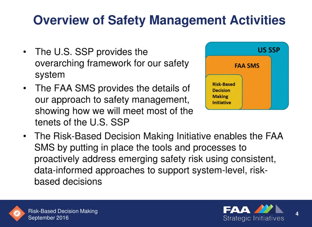 overview of safety management activities