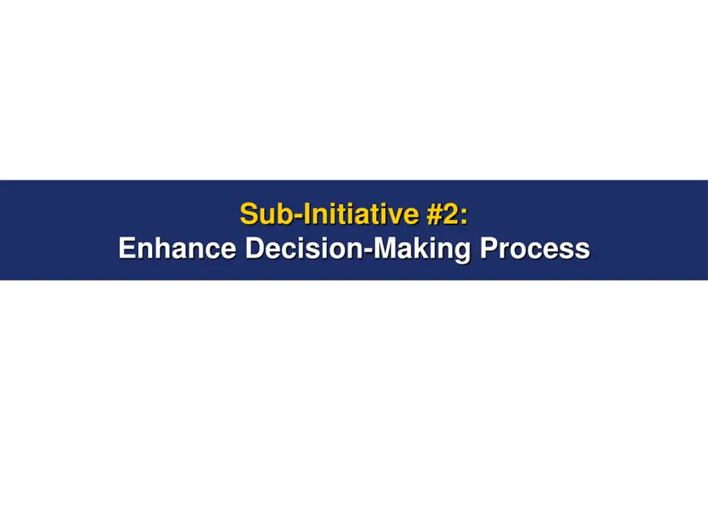 sub initiative 2