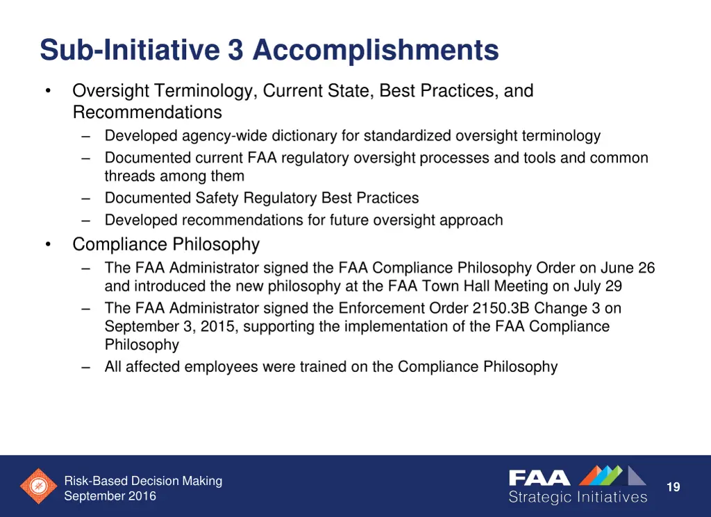 sub initiative 3 accomplishments