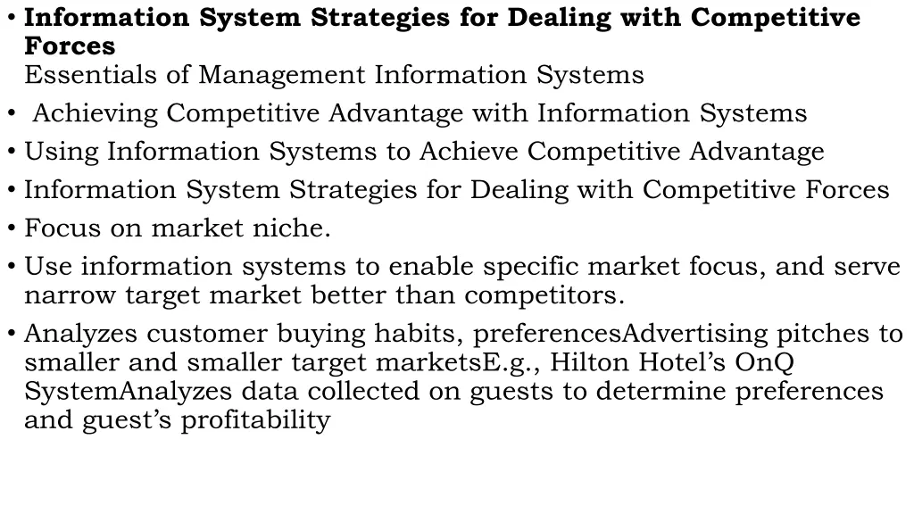 information system strategies for dealing with 3