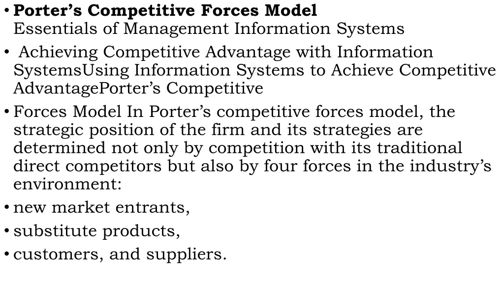 porter s competitive forces model essentials 1