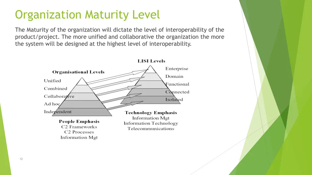 organization maturity level