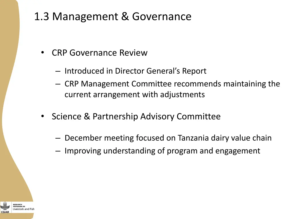 1 3 management governance