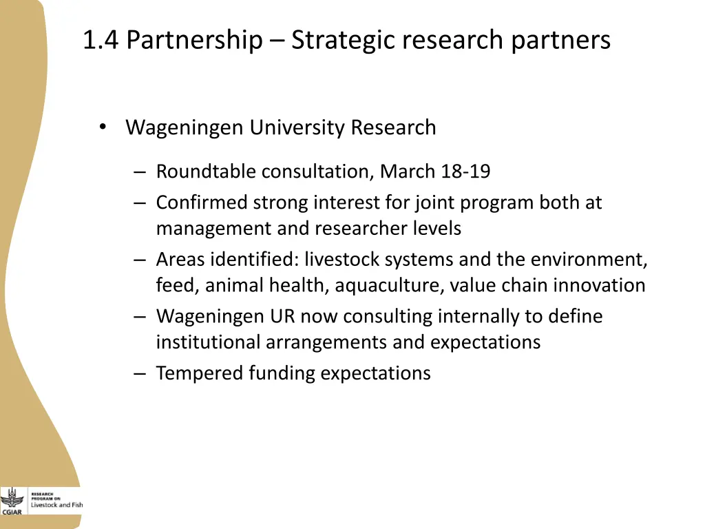 1 4 partnership strategic research partners