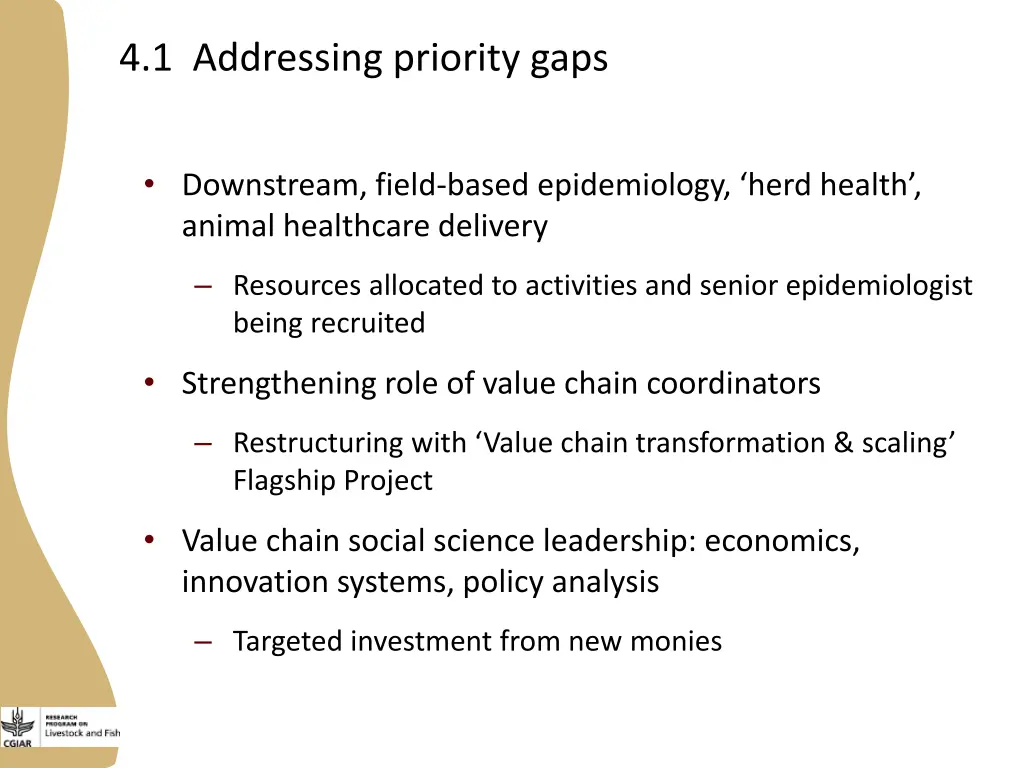 4 1 addressing priority gaps