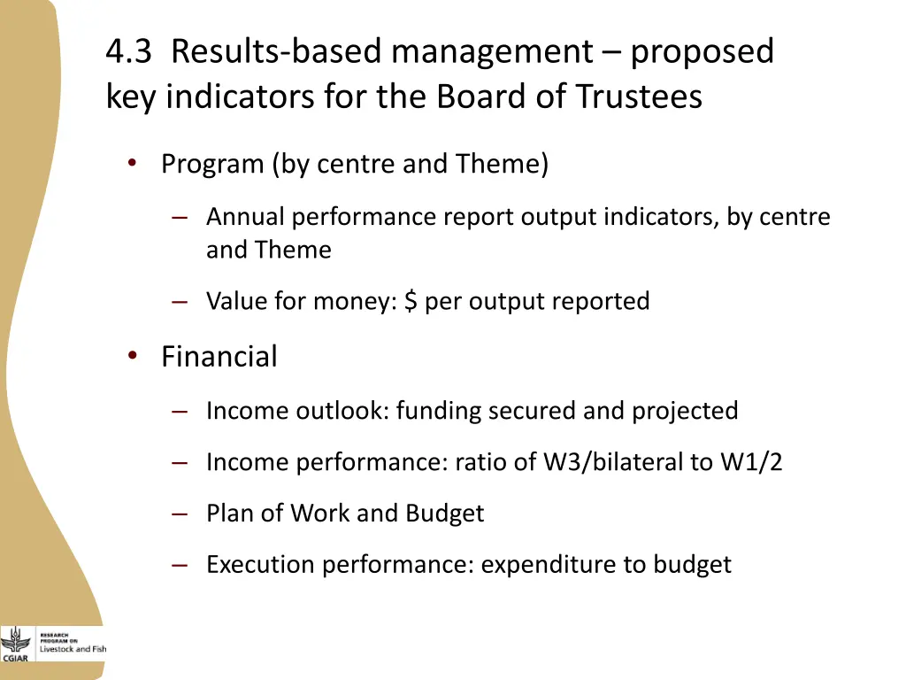 4 3 results based management proposed