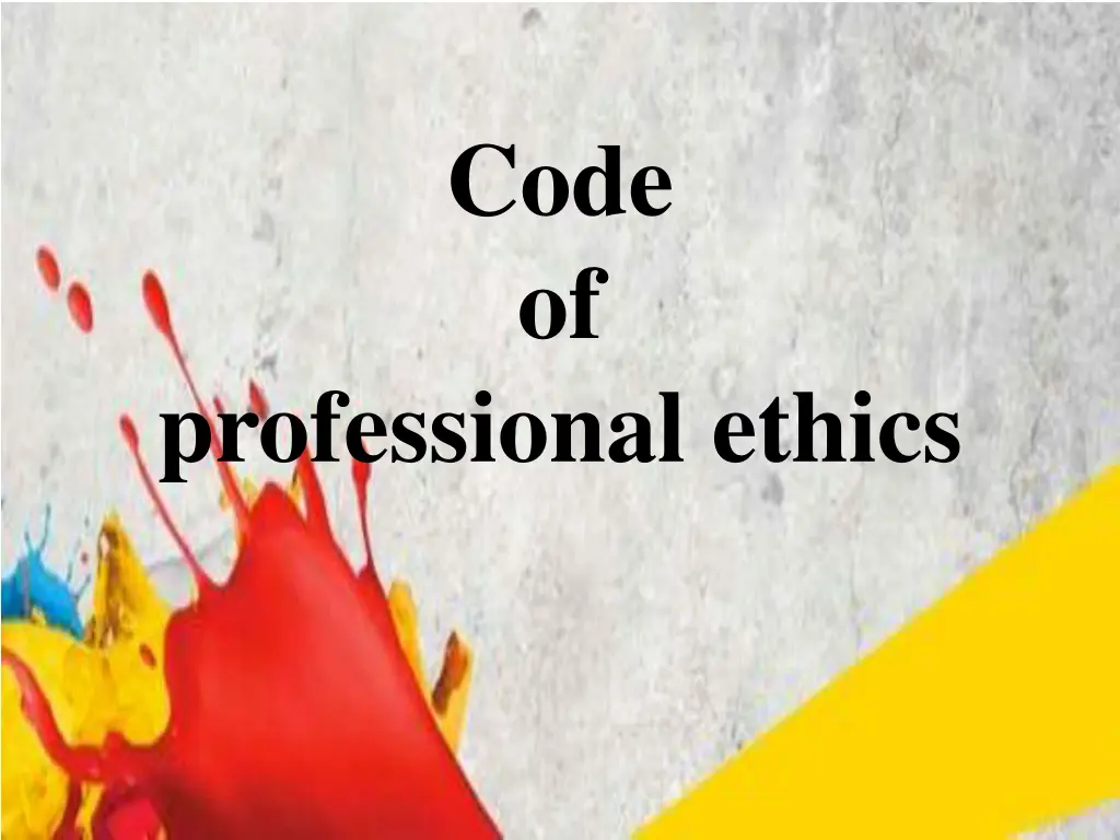 code of